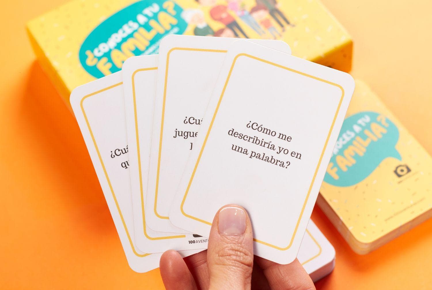 ¿Conoces a tu Familia? Juego de Cartas Familiar - 100Aventuras Chile